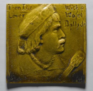 Salesmans Sample of Kensington Tiles, lavet i New York af S. Van Campen & Company, ca. 1885 (sammensætningstavle) af American School